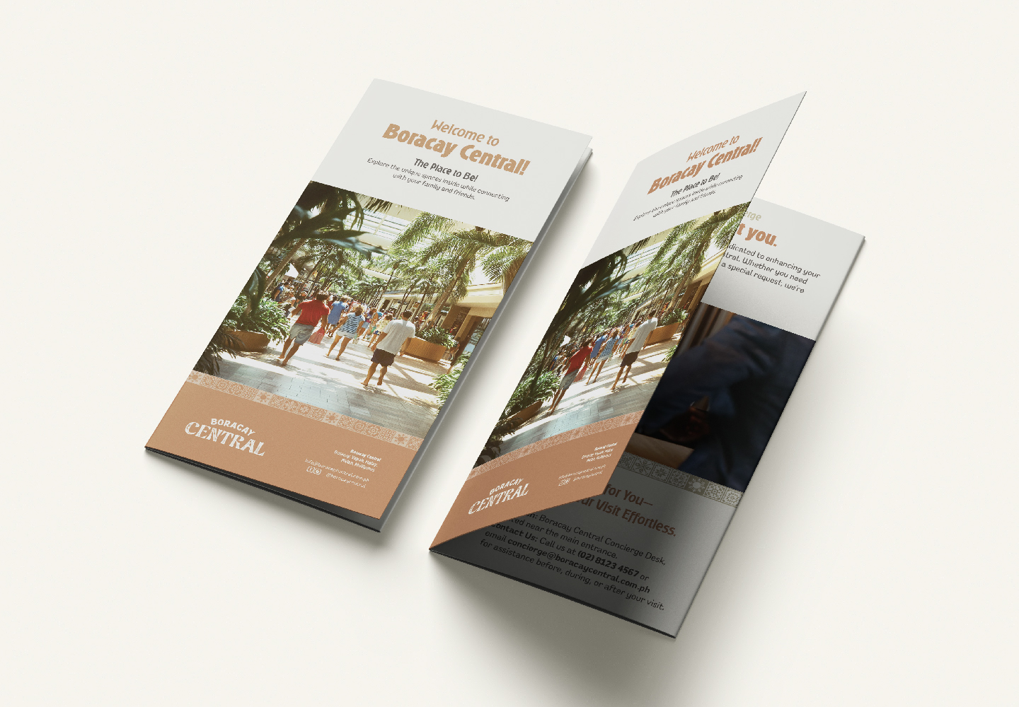 Retail Lifestyle Branding: Boracay Central, brochures
