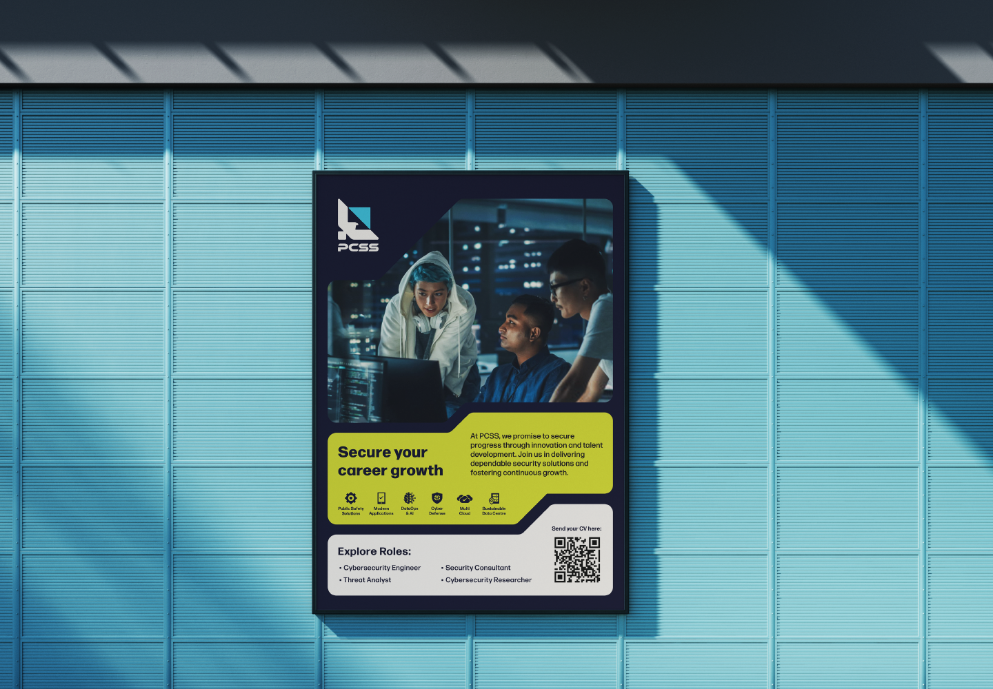 PCSS recruitment Innovative security solutions branding