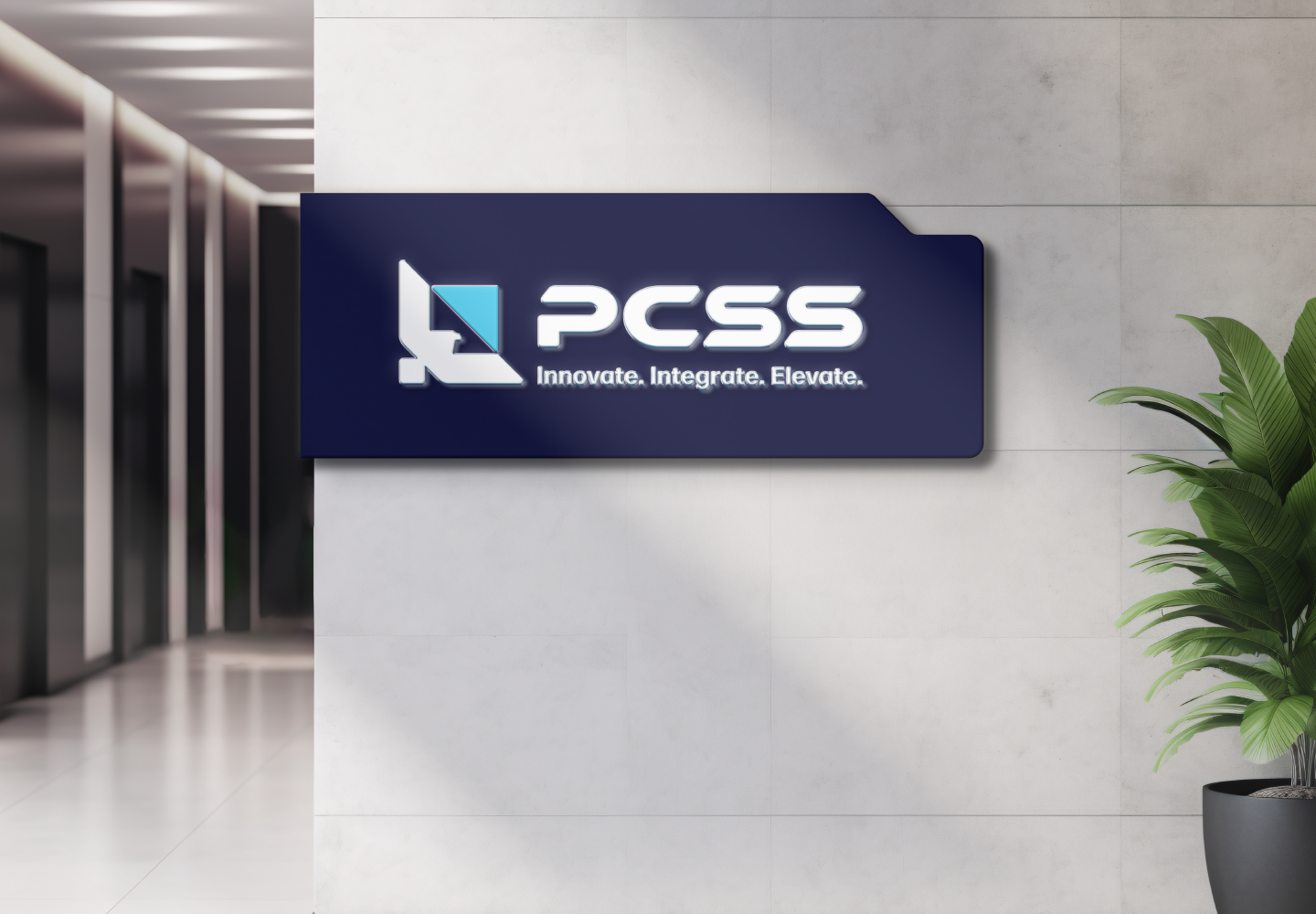 PCSS office Innovative security solutions branding