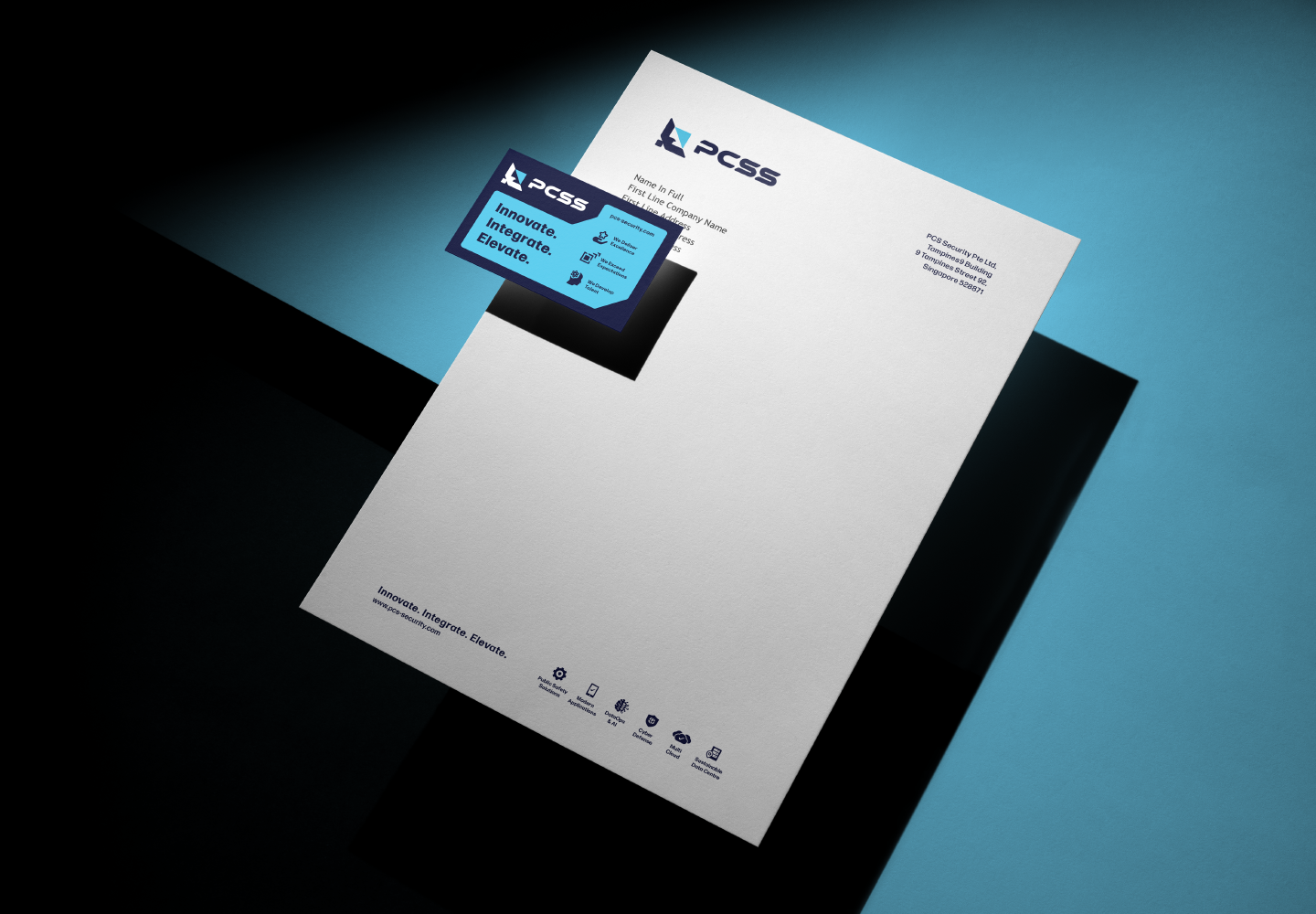 Technology and Telecommunications Branding:PCSS letterhead