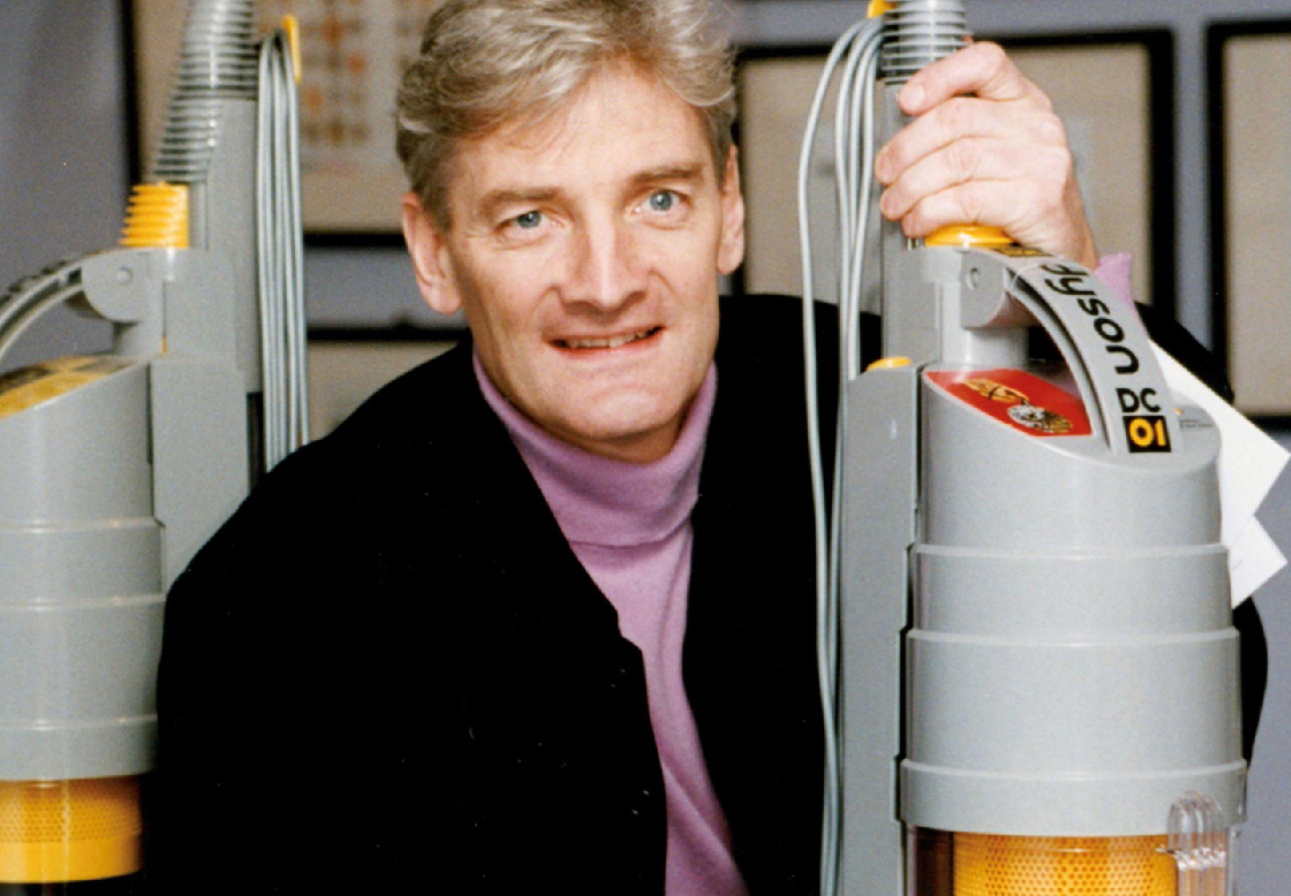 The first cyclonic vacuum cleaner by James Dyson 
